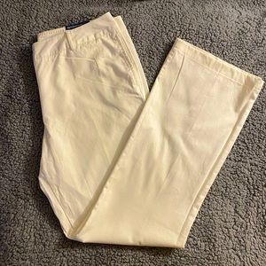 White Land’s End Straight-Leg Pants